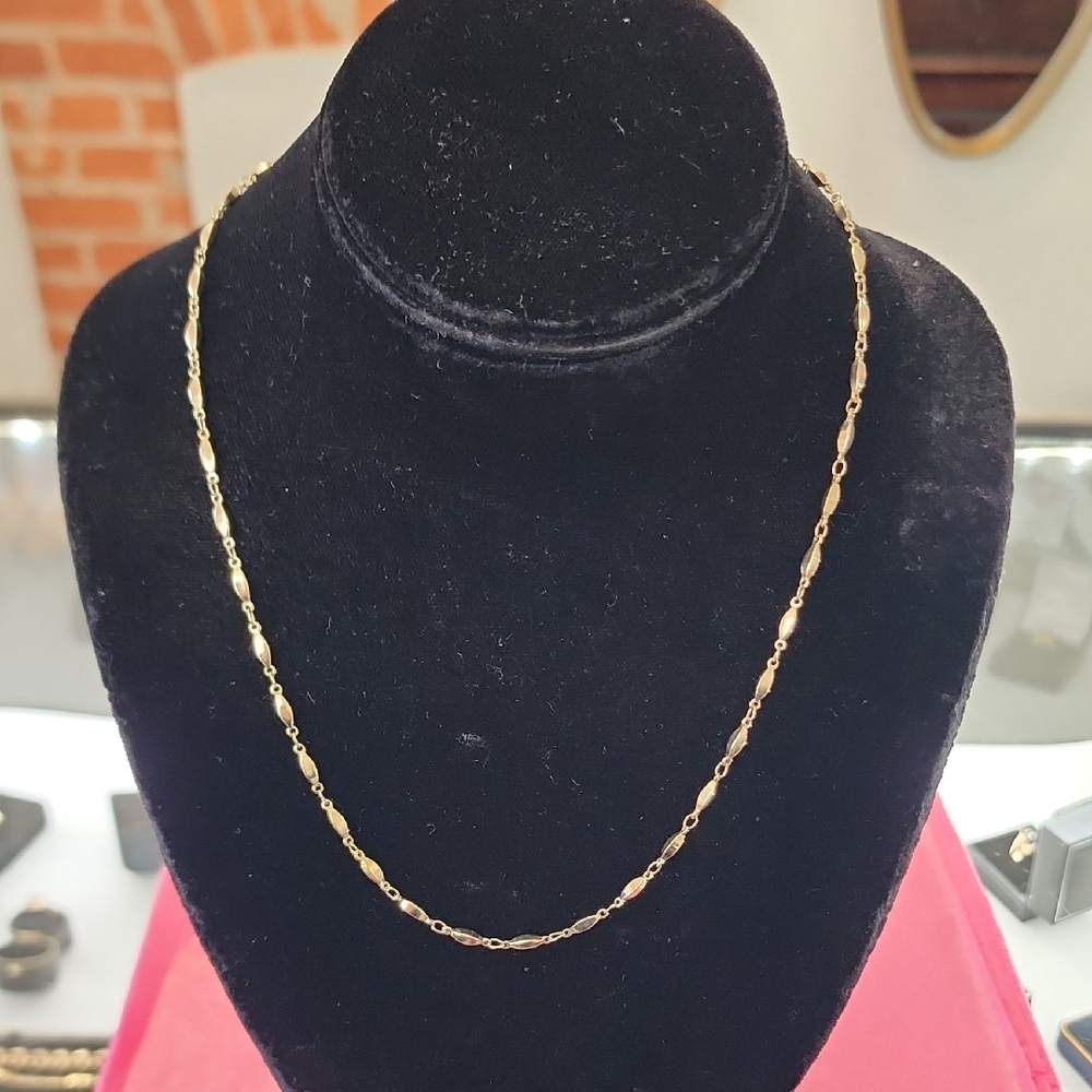 Gold Filled 24KGB Chain Necklace 19"